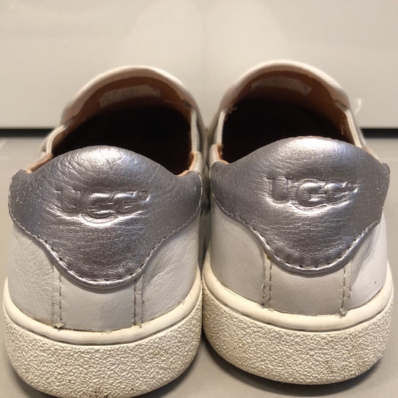 UGGs white leather shoes - Picture 7 of 8
